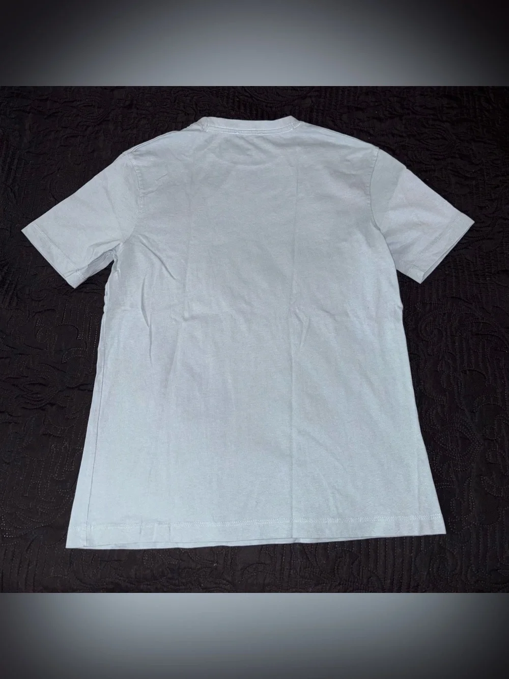 Zara Men Light Blue Crew Neck T-Shirt Size Small - Picture 3 of 3